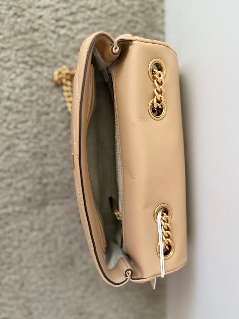 Tory Burch Kira Small Convertible Shoulder Bag Desert Dune Authentic Bag